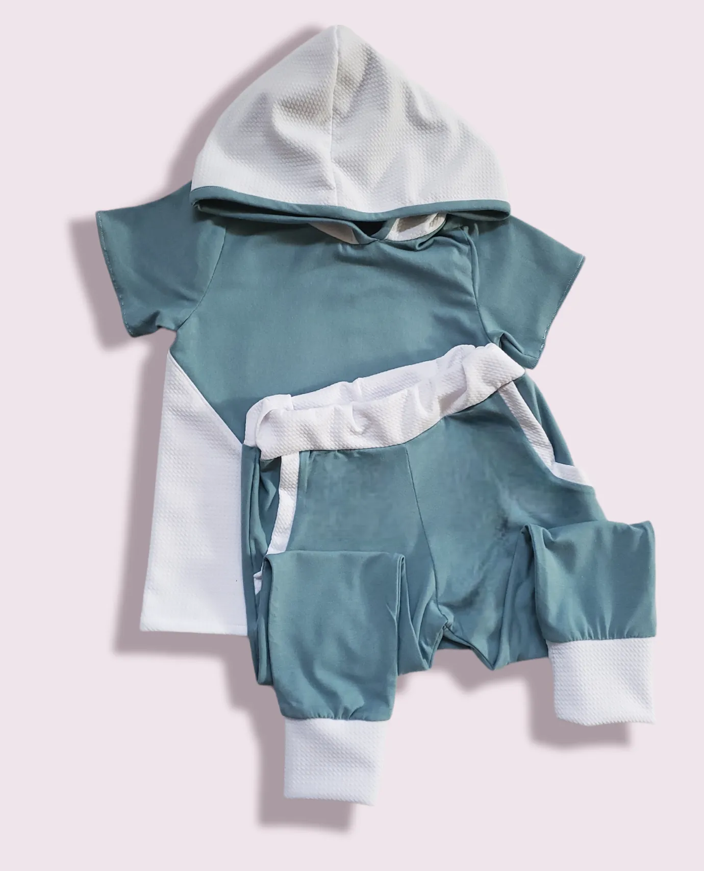 Unisex Hooded Colorblock Set (Pants)