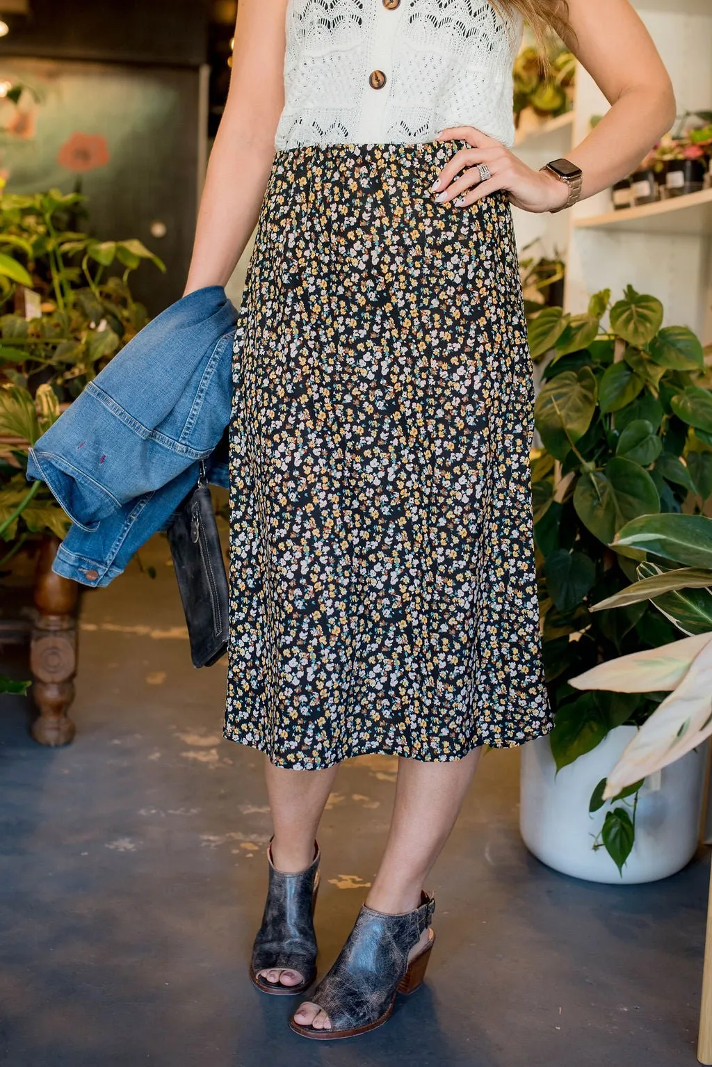 Wildflowers Midi Skirt